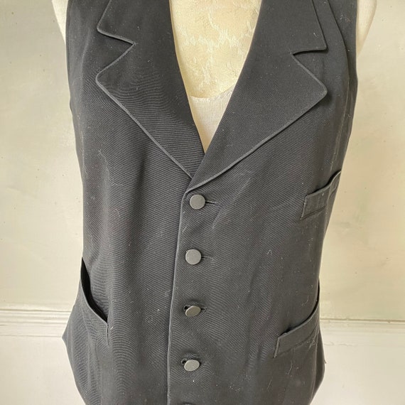 Men's Wool Vest Dinner Vest Tuxedo Vest French wo… - image 9