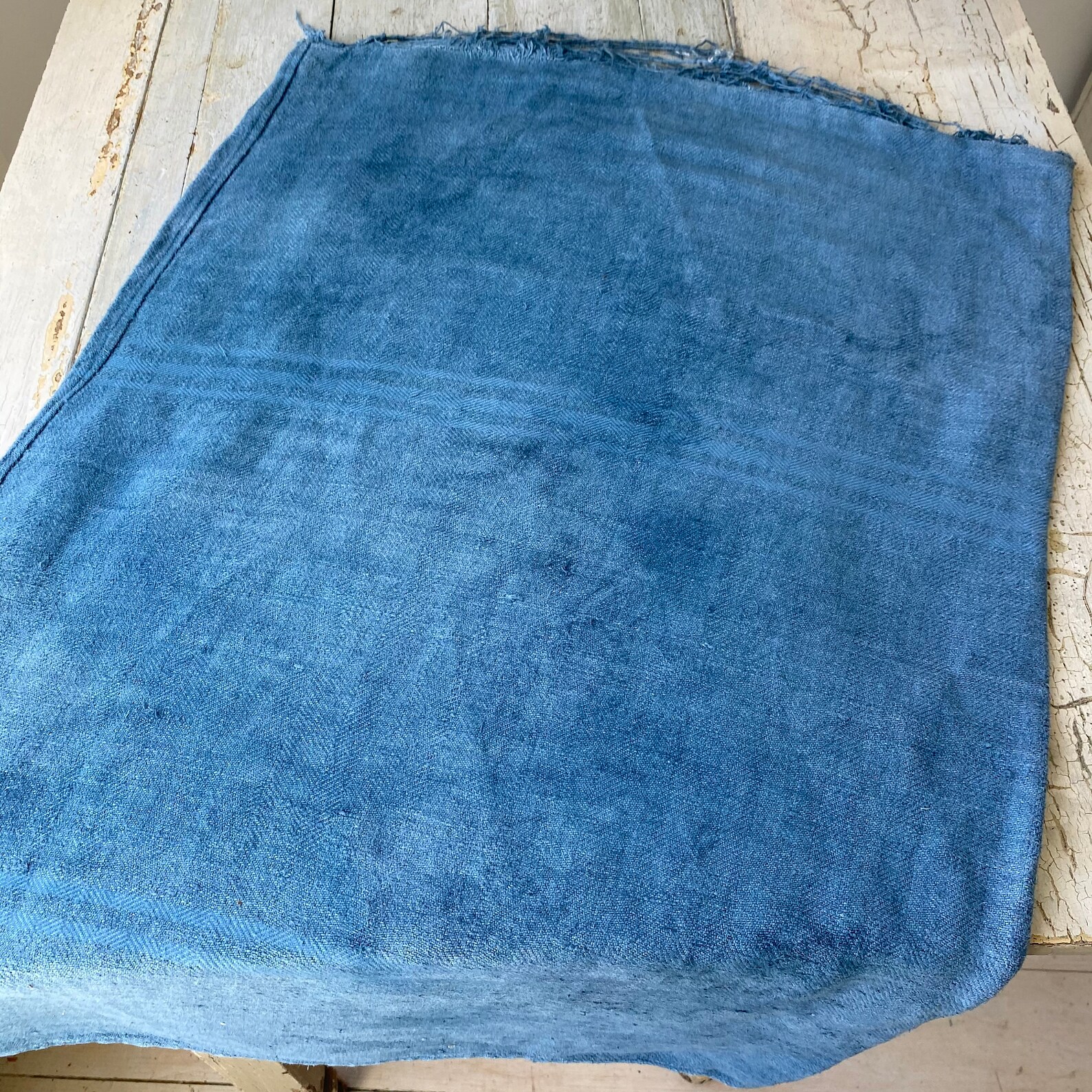 Dyed Blue Grain Sack Linen Fabric Blue Bag Pillow Sack - Etsy