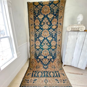 Antique French tapestry door  curtain drape HEAVY jacquard weave c 1900  window treatment upcycled  eco-friendly