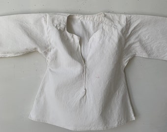 French CHOIR shirt Vintage White Blouse with lace  RARE Beautiful textile from France