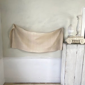 Fustian Antique hand woven homespun old material heavy weight for upholstery etc. Coastal home  eco-friendly