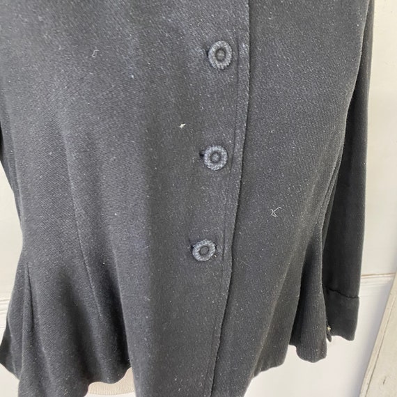 French Vintage Woman's dress coat jacket Cotton a… - image 6