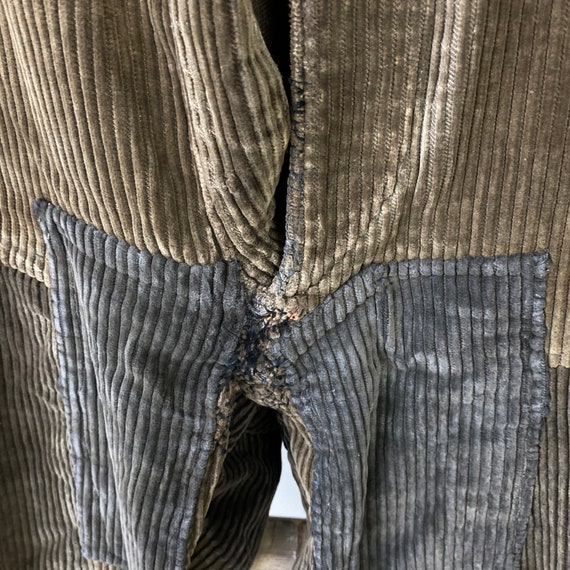 STUNNING Patched Brown Corduroy Pants French work… - image 7