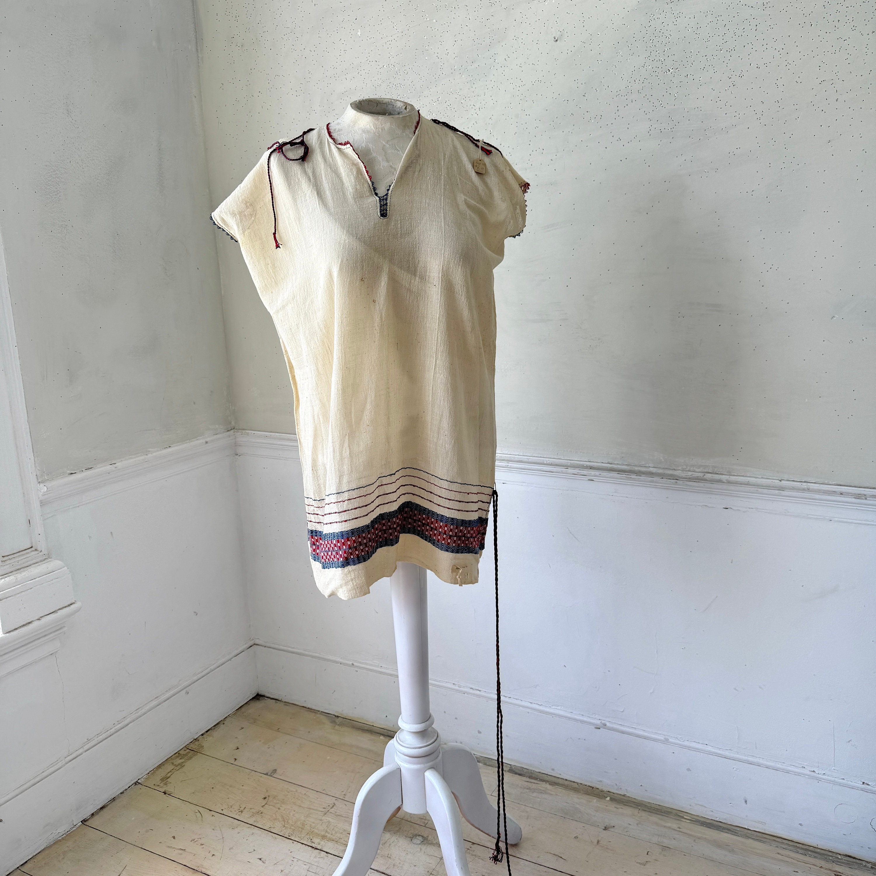 トップス vintage greece tunic トップス vintage greece tunic Unisex Plain Cream Cotton