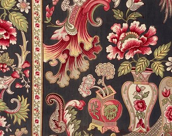 洋書　FRENCH TEXTILES French Fabric 19th Century Old Printed Cotton C1870 Eco