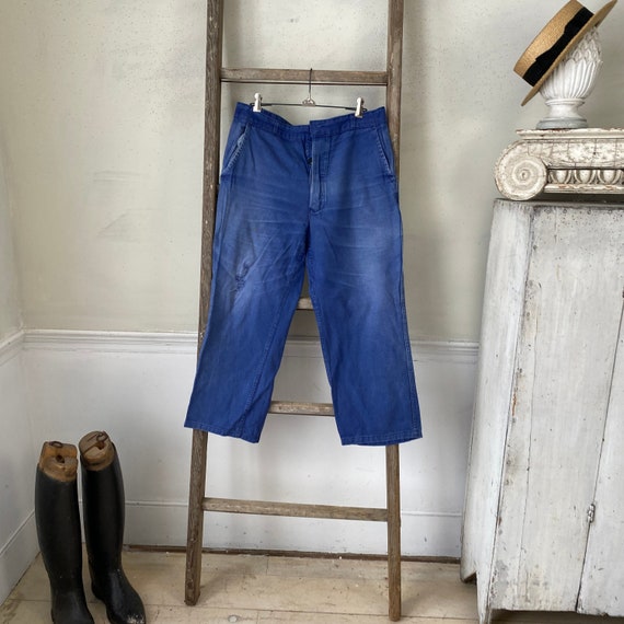 Vintage Antique French Trousers Pants Workwear Wo… - image 1