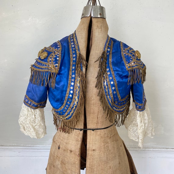 Antique Blue Silk Opera Costume San Carlo Opera C… - image 2