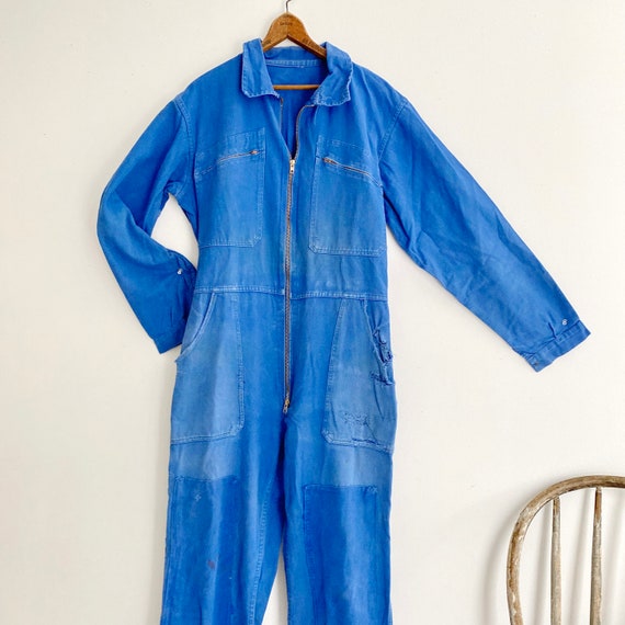 French JUMPSUIT  Workwear Vintage Coveralls Mecha… - image 4