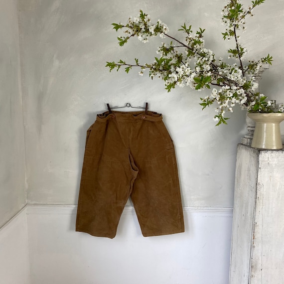 French Vintage Riding Chaps Jodhpurs 1950s Work W… - image 1