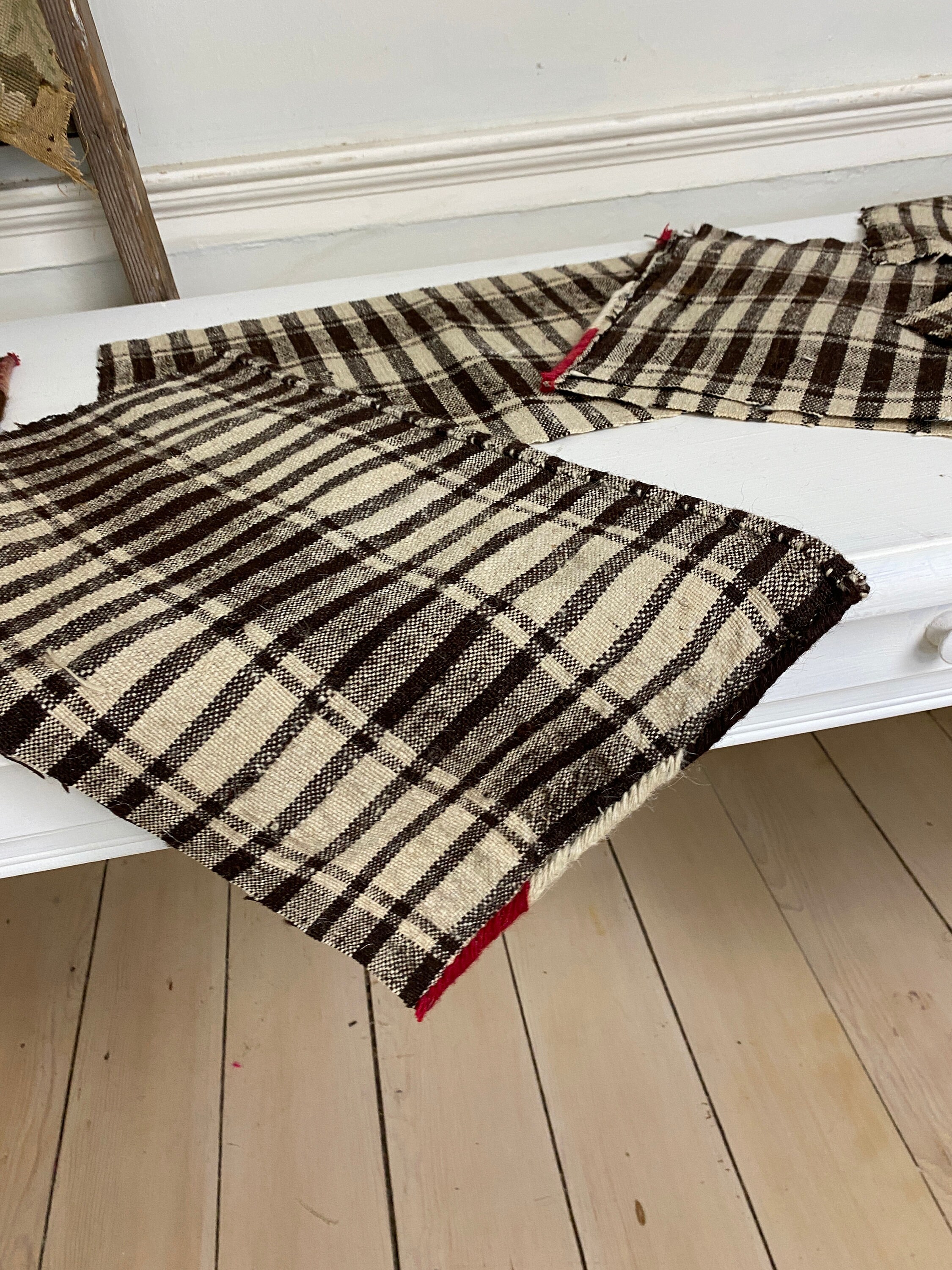 1 ( Multiples Available ) Vintage Wool Hand Woven Placemat Upcycled ...