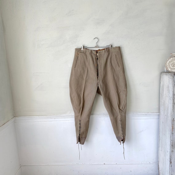 Vintage Riding Pants Distressed Jodhpurs Wool Pant