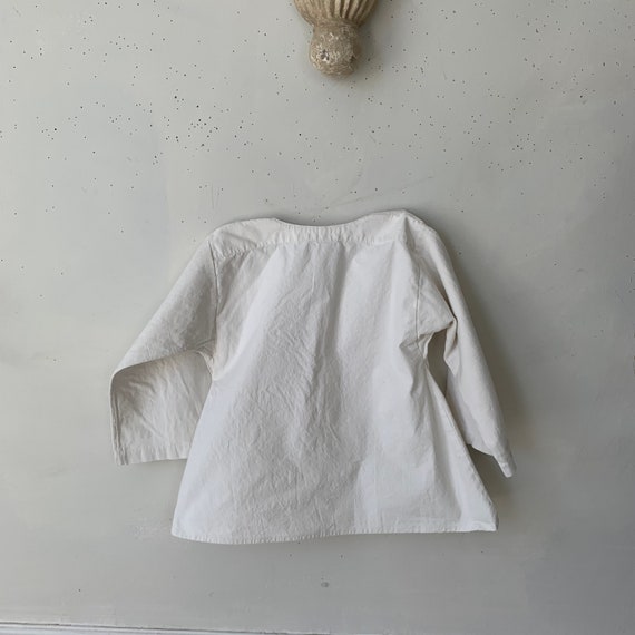 French CHOIR shirt Vintage White Blouse with lace… - image 10