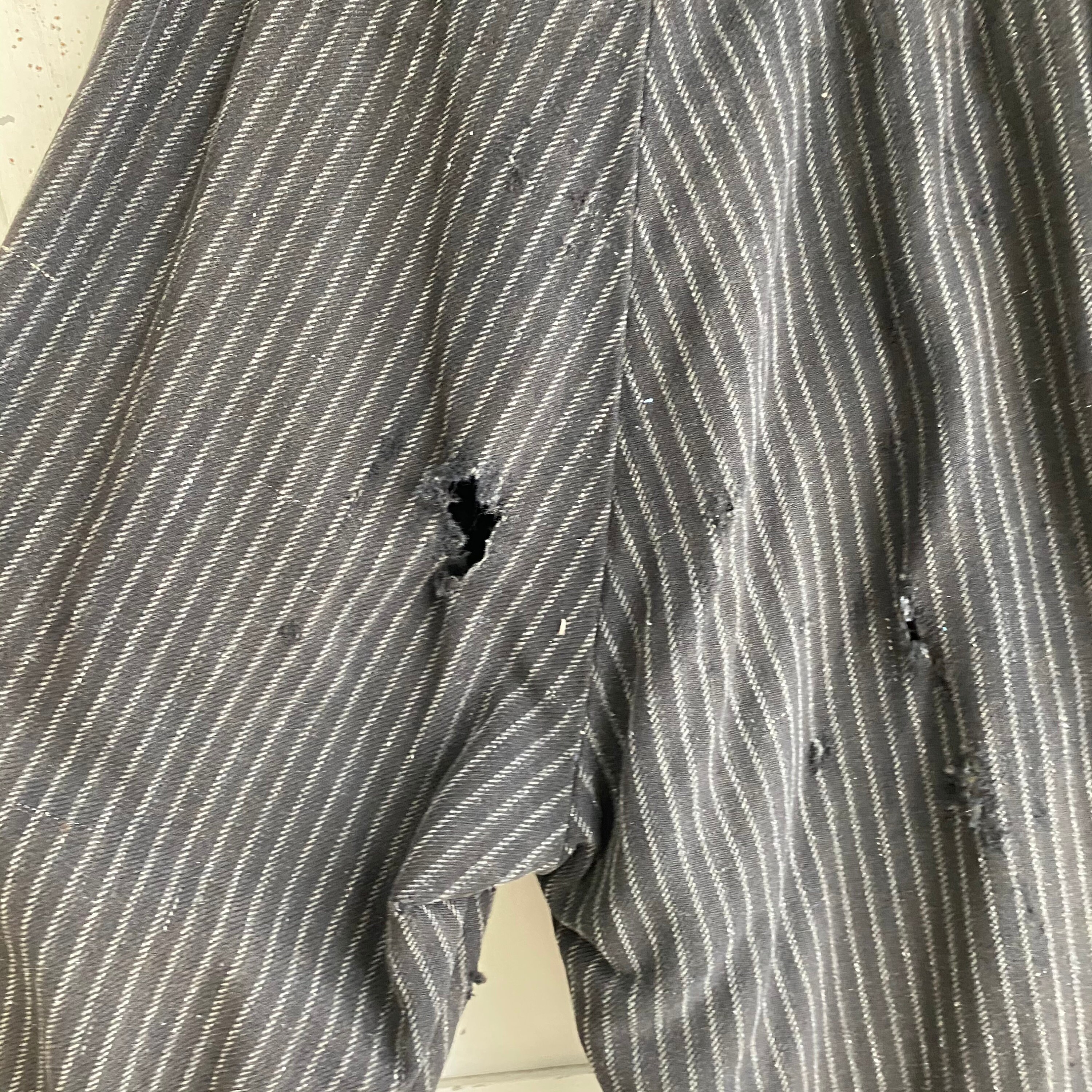 Vintage French Wool Work Pants 1920s Trousers Striped Wool - Etsy