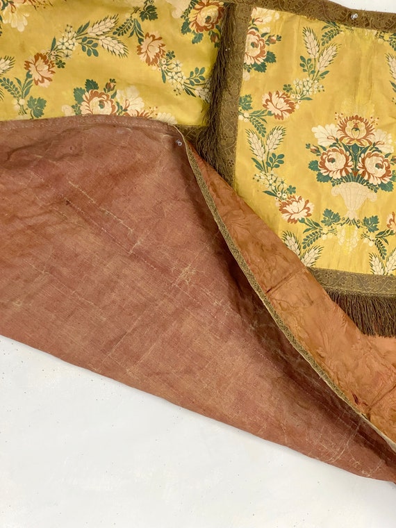 RARE Antique 18th century ecclesiastical cope saffron… Gem
