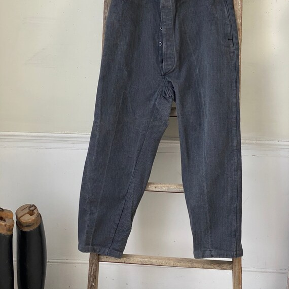 Vintage Antique French Trousers Pants Workwear Wo… - image 5