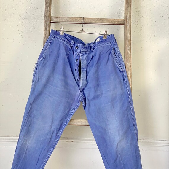 Vintage Antique French Trousers Pants Workwear Wo… - image 3