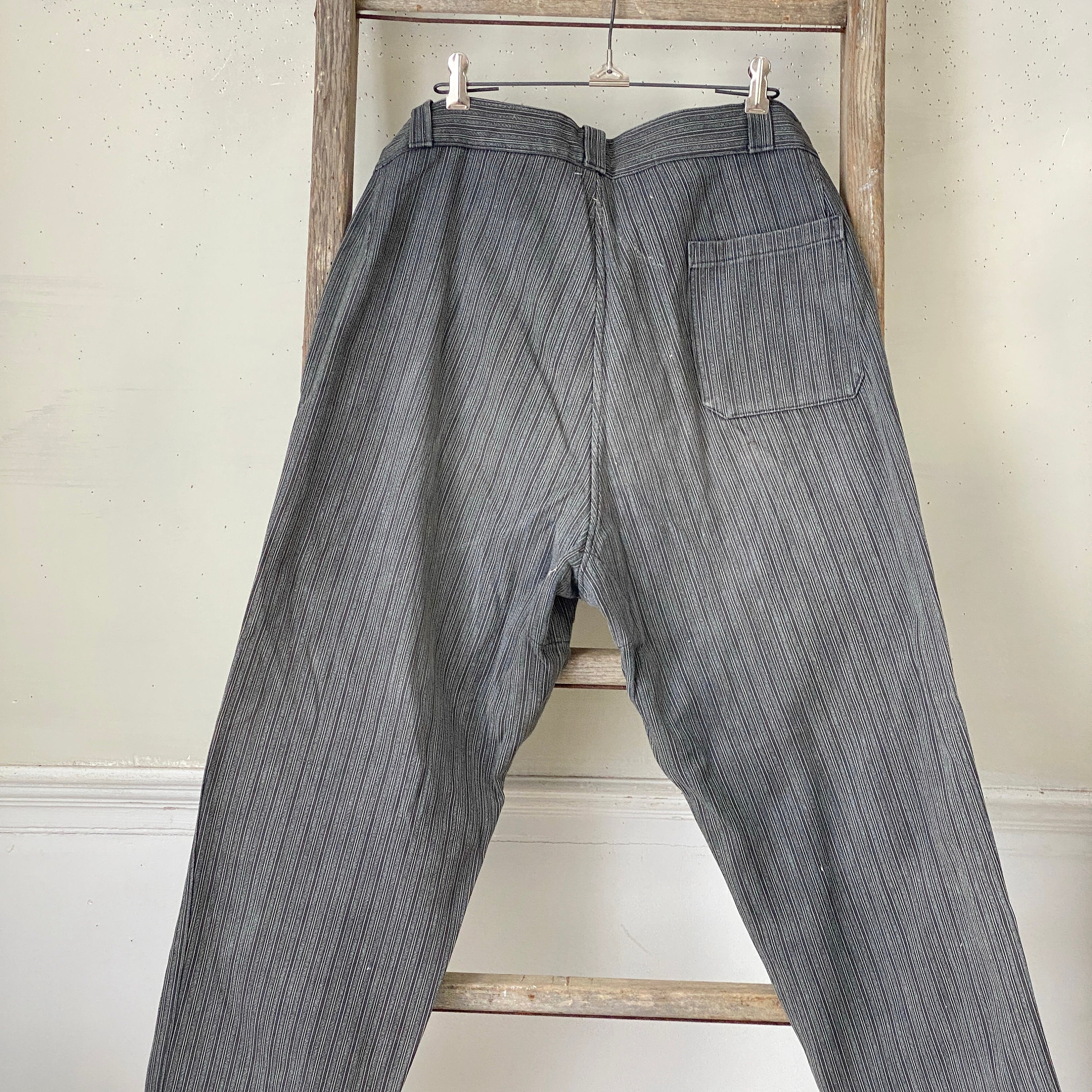 パンツ French vintage work stripe trousers French Vintage Stripe Work Pants | genre