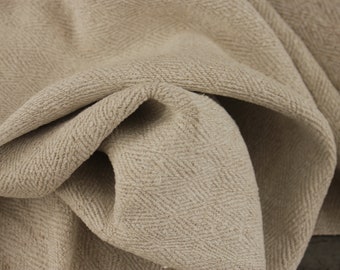 Linen fabric Antique complex weave bolt homespun linen hemp roll material for upholstery pillow making sewing projects lovely tone Organic