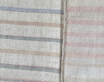 Grainsack grain sack Farmhouse rustic textile antique hand woven linen French country Cottage chic cottagecore The Textile Trunk organic