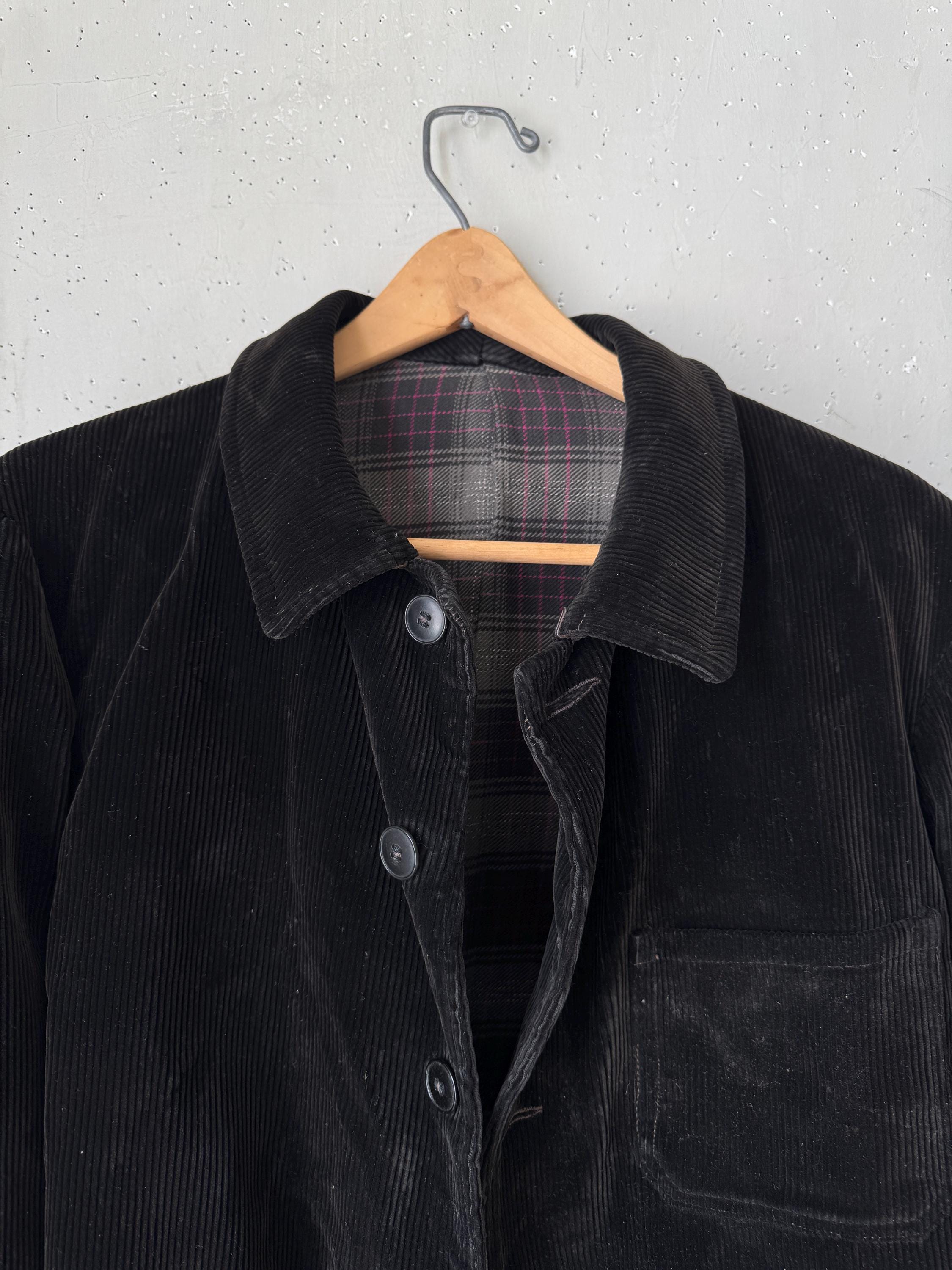 French Work Jacket Black - Etsy
