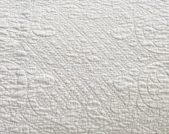 Antique Quilt French 1810-1830 boutis heart design - Etsy 日本