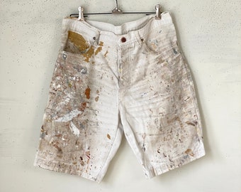 USA Vintage 60s COTTON SHORT PANTS  60年代 Vintage Peter Max Wrangler Denim Shorts 1960s Size 15/16 W