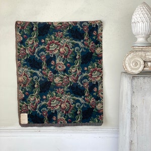 Antique 1920&#39;s French Jacquard fabric sample UNUSED document heavy weight upholstery furnishing material eco-friendly