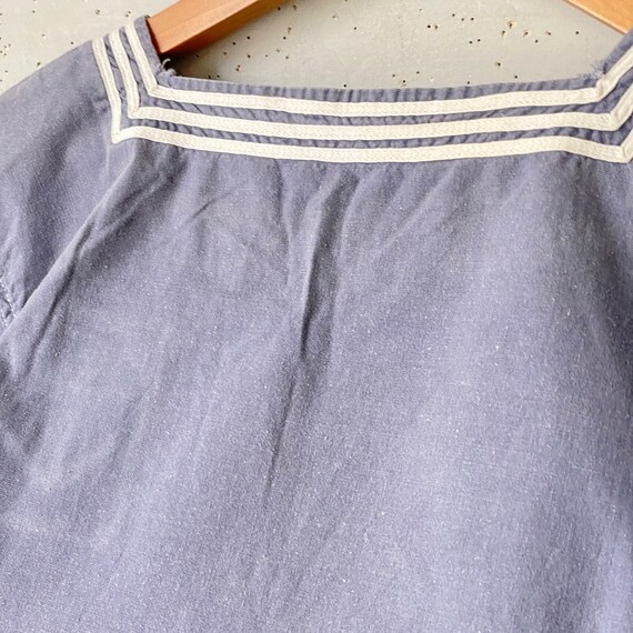 Vintage Faded Sailor shirt short sleeved French 1… - image 6