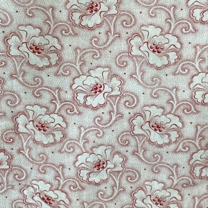 Quilting fabric Farmhouse style Vintage German floral cotton material Cottage core eco-friendly