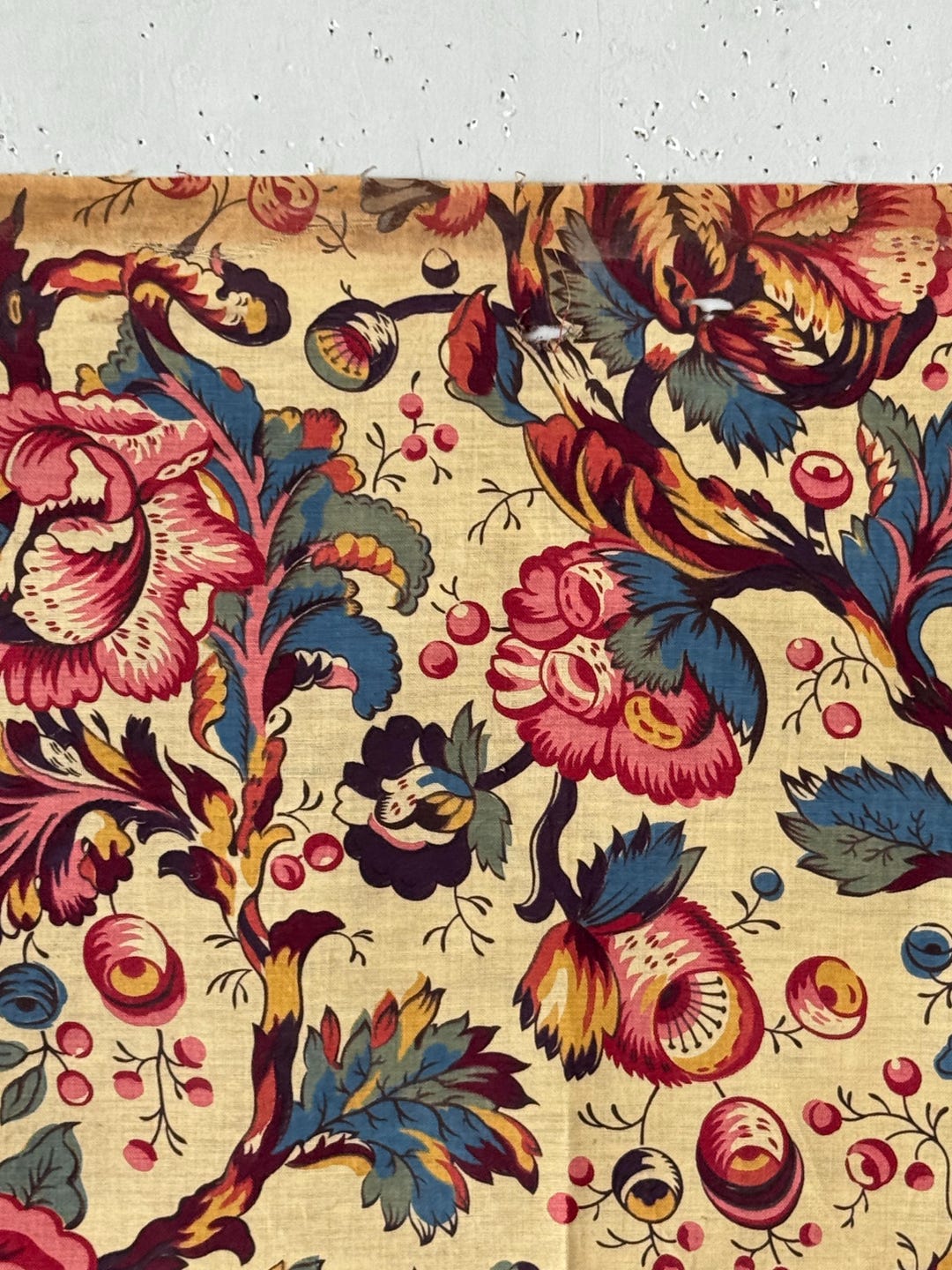 French Style Patterns 37x14 Fabric Antique French Floral Pattern Design Textile Sample ...