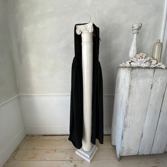 AMAZING Hooded Antique Cloak Cape French black wo… - image 8