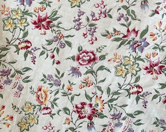 UNBENUTZTE lose Ware Vintage französische Margnin Stoffvorhang Kissen Design Grand Teint Meuble Bauernhaus Shabby Cottage Dekor