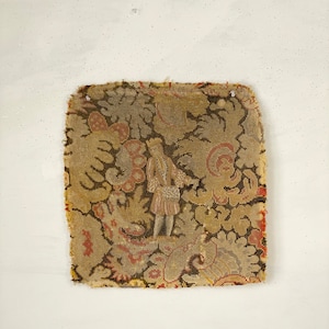 19th Century Antique Needlepoint Chair cover King and Queen Chair Cover The Textile Trunk eco-friendly