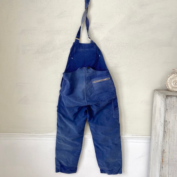 TIMEWORN MOLESKIN Vintage Overalls French Blue De… - image 9