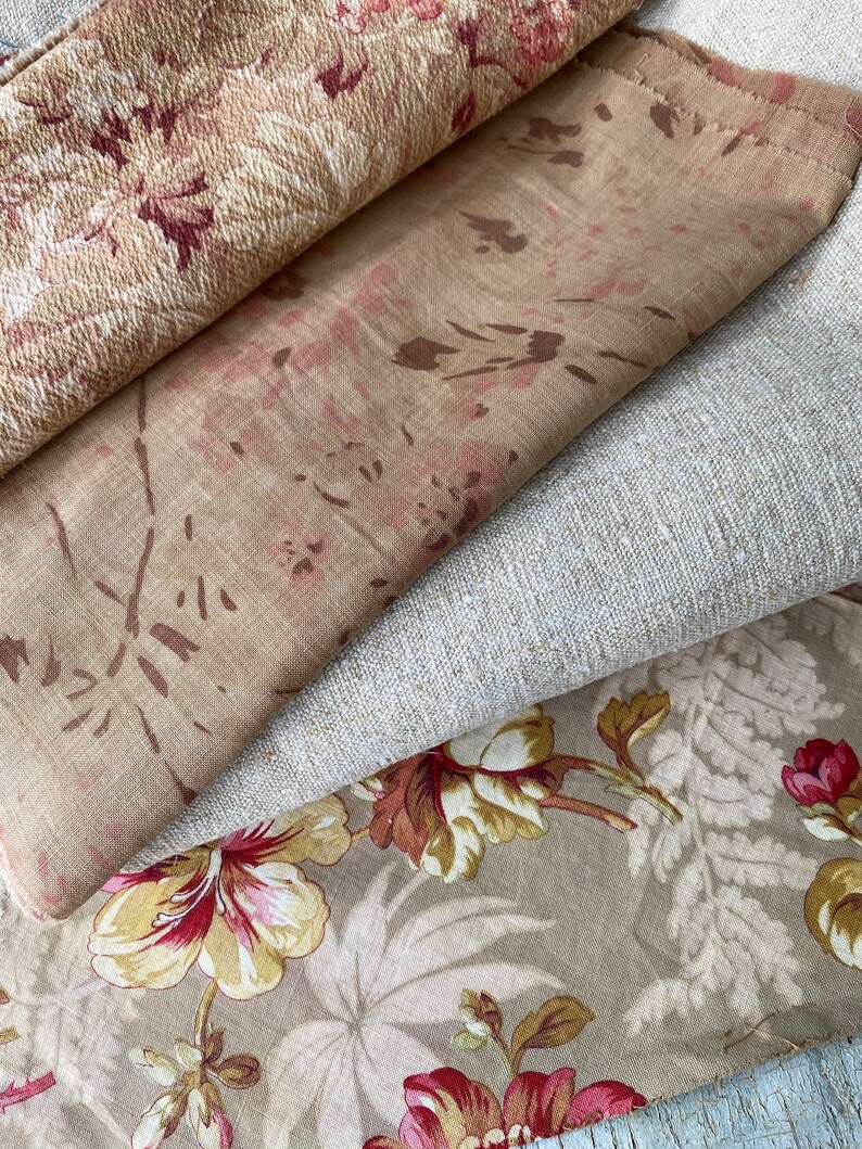 French Fabric Project Bundle Pack LARGE 1800s Antique Linen Etsy