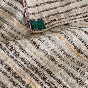 Striped Grain sack Farmhouse Chateau Chic rustic unique handmade antique  linen French country grainsack VTG Primitive eco-friendly