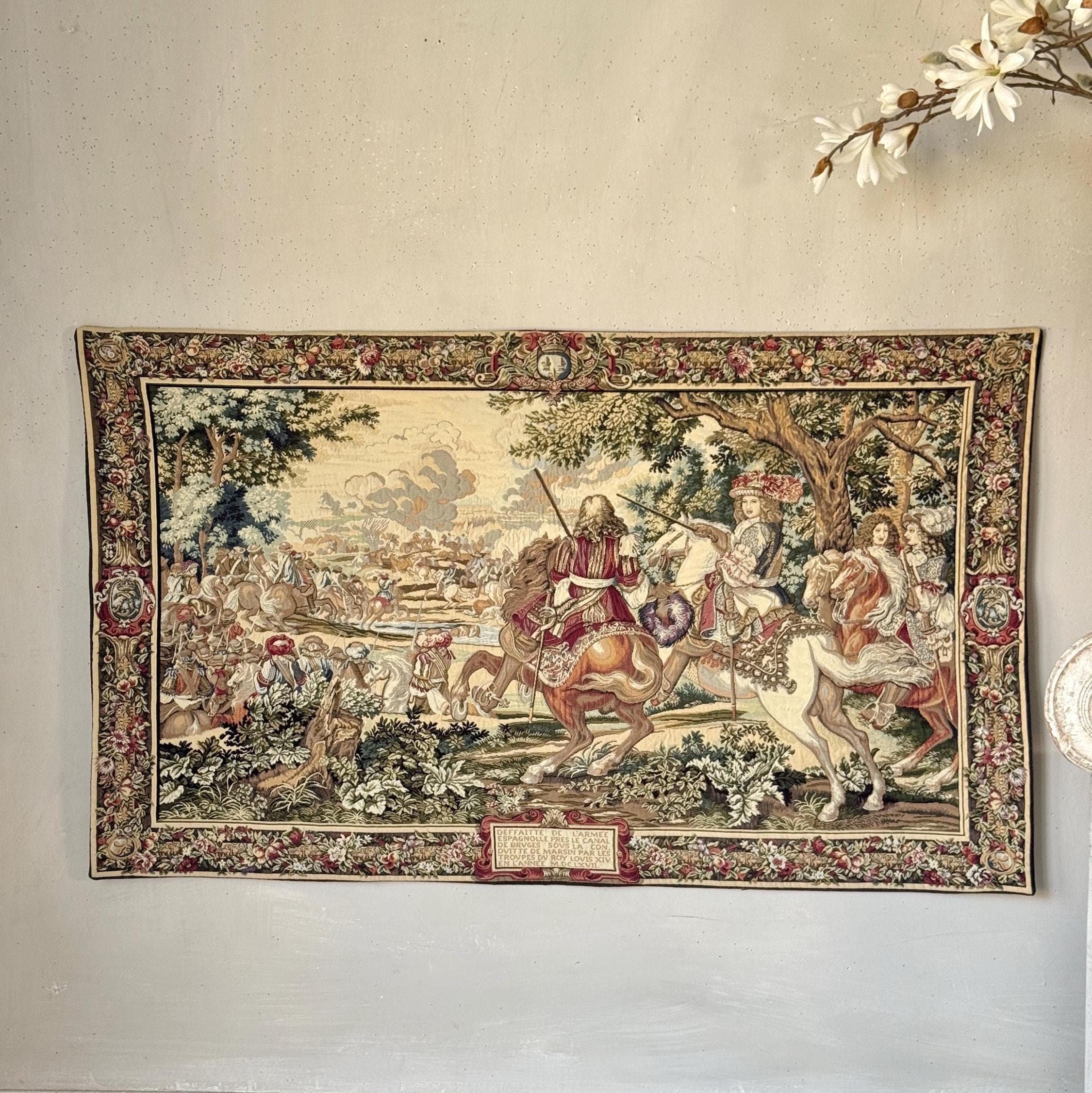 tapestry mania出品 3.8ftx2.1ft Craye French Tapestry Chartres Museum Reproduction