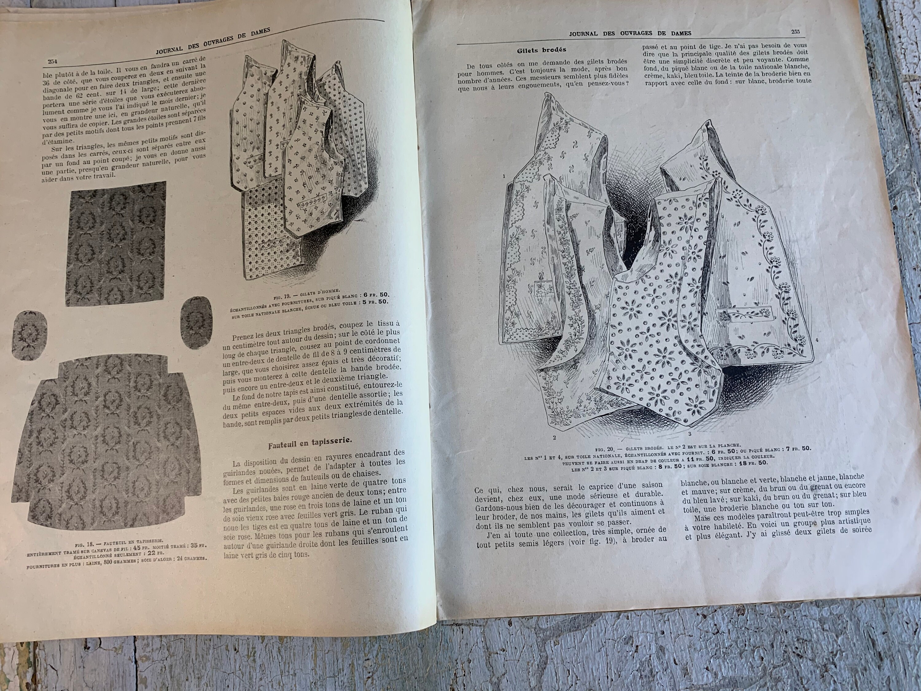 アール・ヌーヴォーのアンティークなフランスの女性向け雑誌「Journal