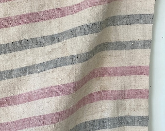 Grainsack grain sack Farmhouse rustic textile antique hand woven linen French country Cottage chic cottagecore The Textile Trunk organic