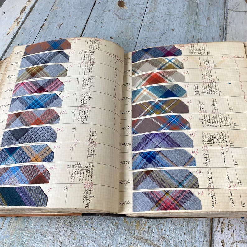 1500+ Pattern Sample Book Antique French Woven Fabric Jean Passot ...