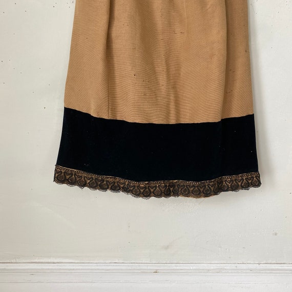 Antique Wool Silk Skirt French Victorian Garment … - image 5