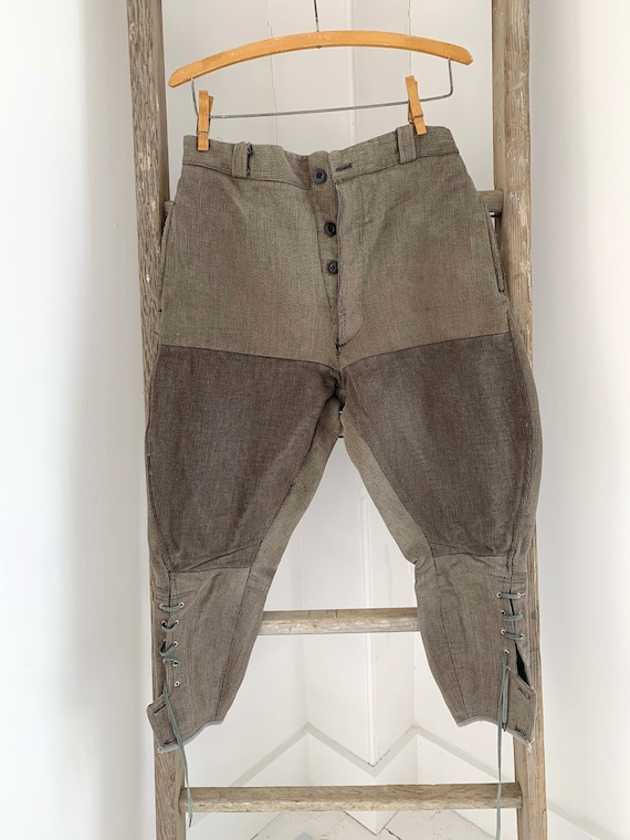 PATCHED pieced worn GORGEOUS Vintage Riding Pants… - image 2