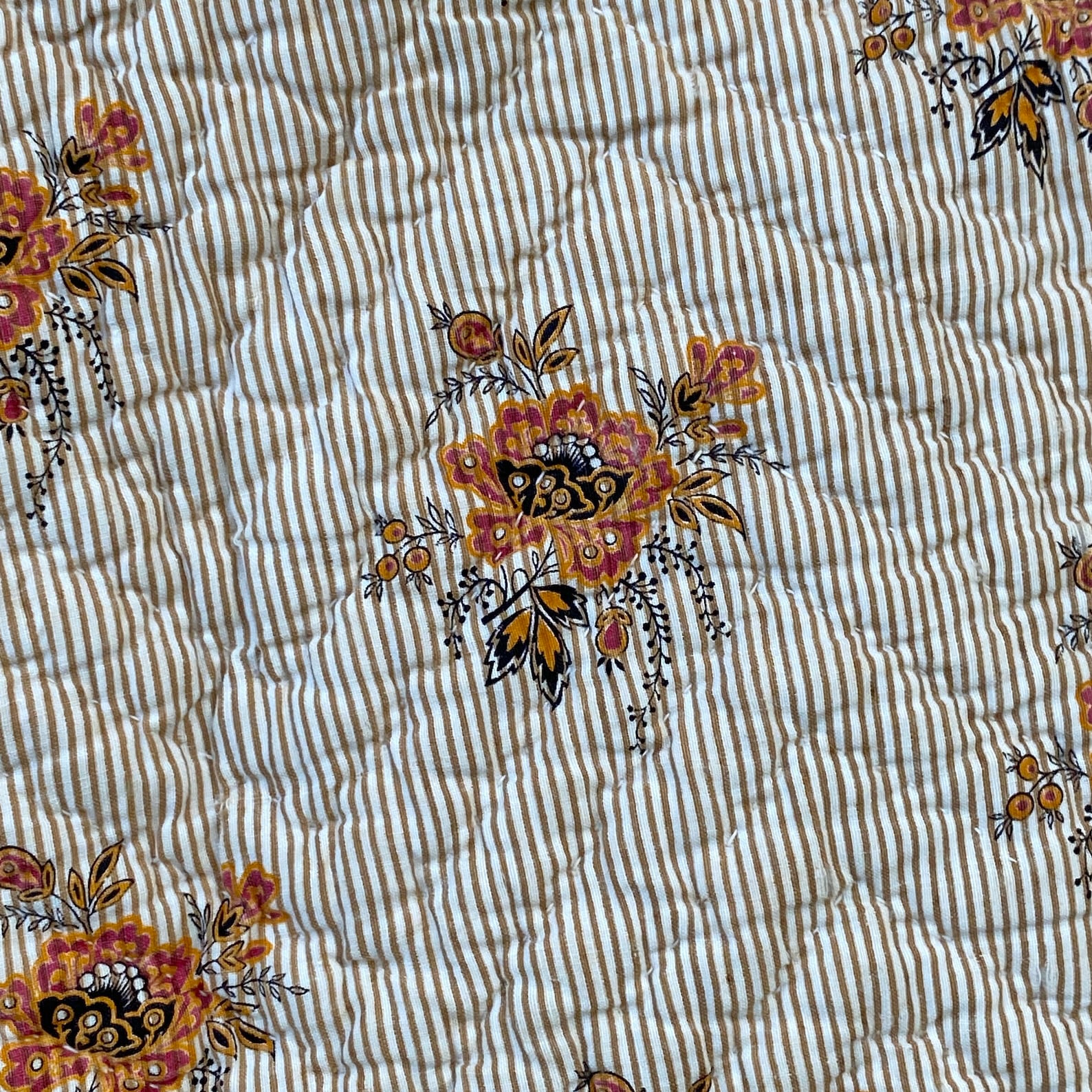 1870 SEAFOAM GREEN Pink Antique French Quilt Boutis Textile Etsy