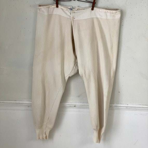 French Antique Long Johns Sweat Pants Sports Pants 1920s Vintage Workout  Wear 1930s White Knitted Pants -  Canada