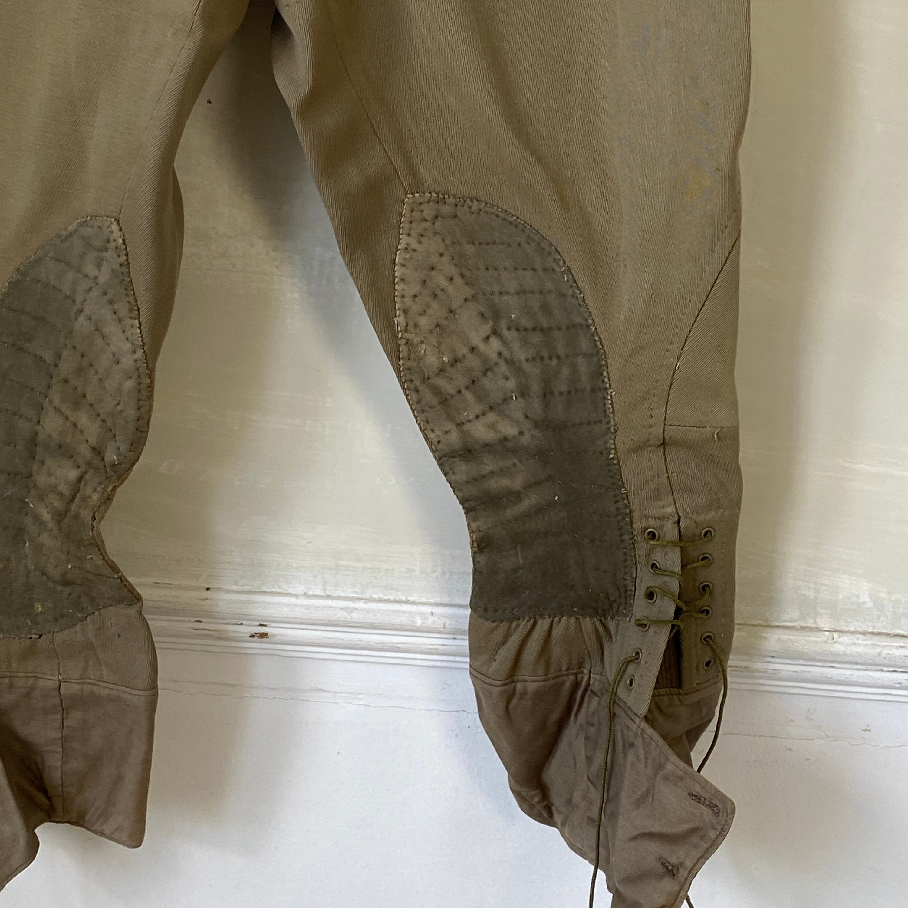 1930s Vintage Riding Pants Jodhpurs Wool Pants Men's Riding