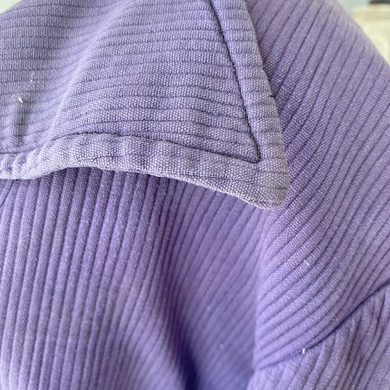 Cropped Jacket Vintage French purple coat possibl… - image 8