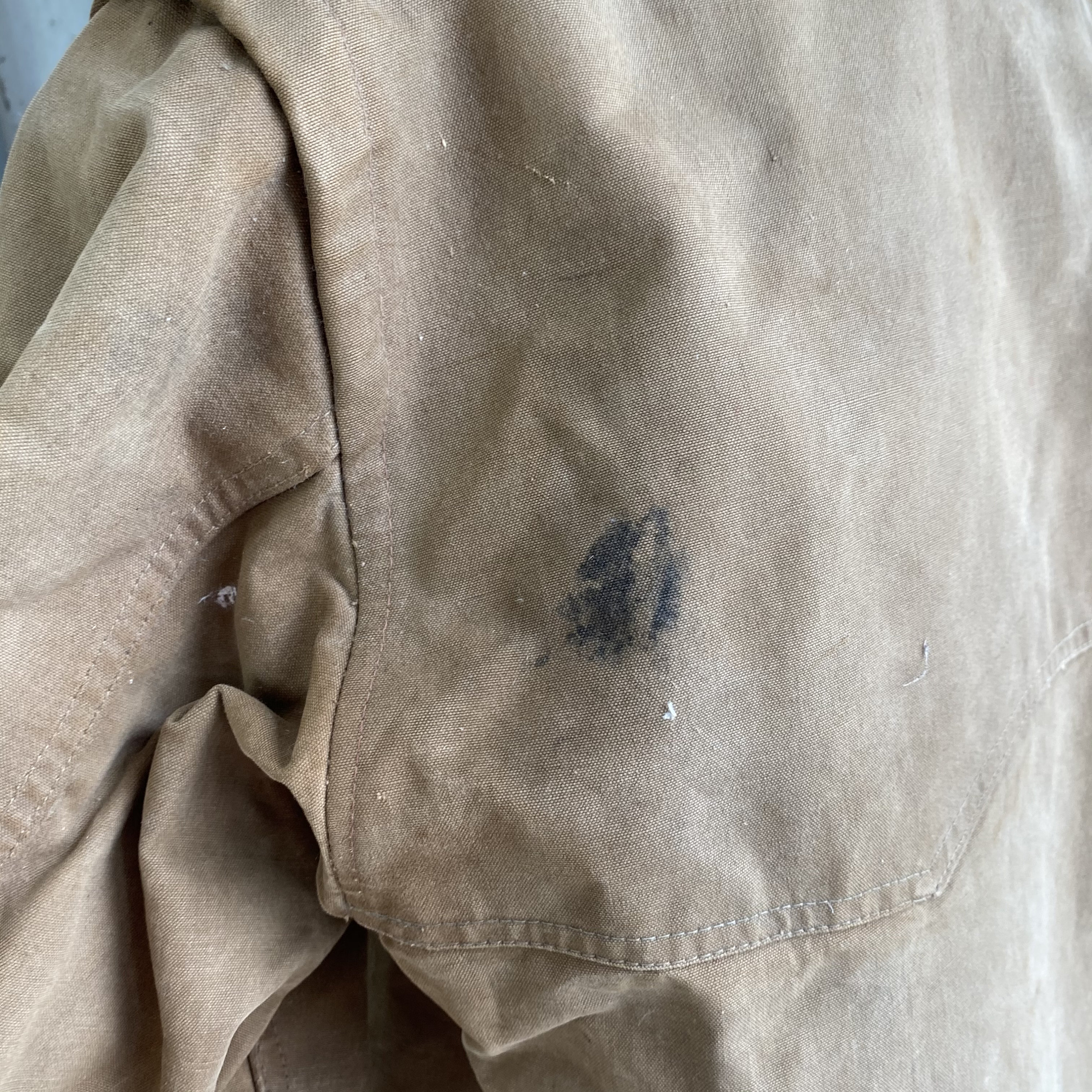 Work Wear Vintage Canvas Jacket Heavy Brown Cotton Unused Work Wear Vintage Canvas Jacket Heavy Brown Cotton Unused