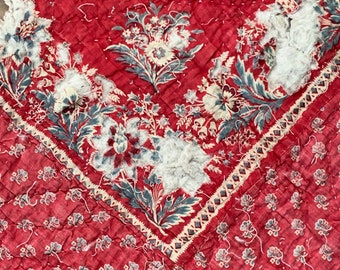 5 PATTERNS ~ French quilt 18th century boutis  Jouy ? eco-friendly
