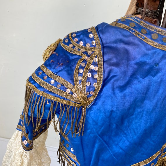 Antique Blue Silk Opera Costume San Carlo Opera C… - image 8