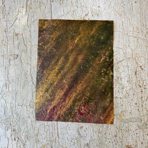 7.25 x 5.5 Antique French Marbled Paper ~ Hand-Marbled Unique Art Paper c1800s ~ Collectible Antique Paper for Framing  Display marbleized